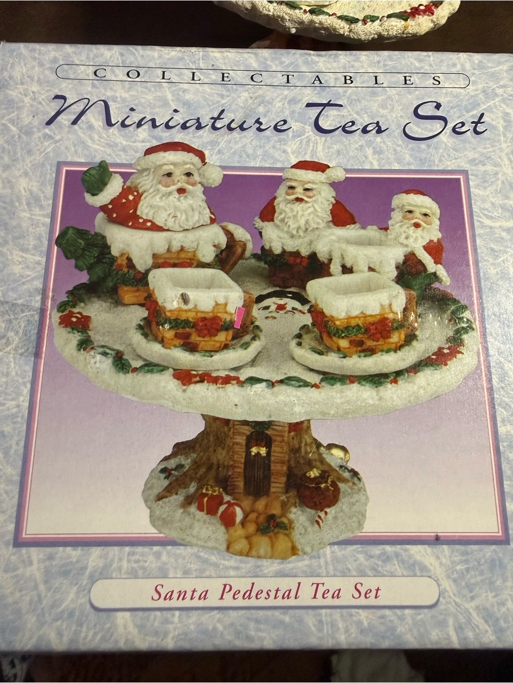 1997 Chadwick Mills Santa Claus Mini Tea Set 10 Piece No. 31572